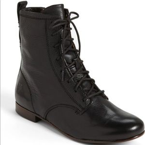Frye Jillian Lace Up Bootie Black
